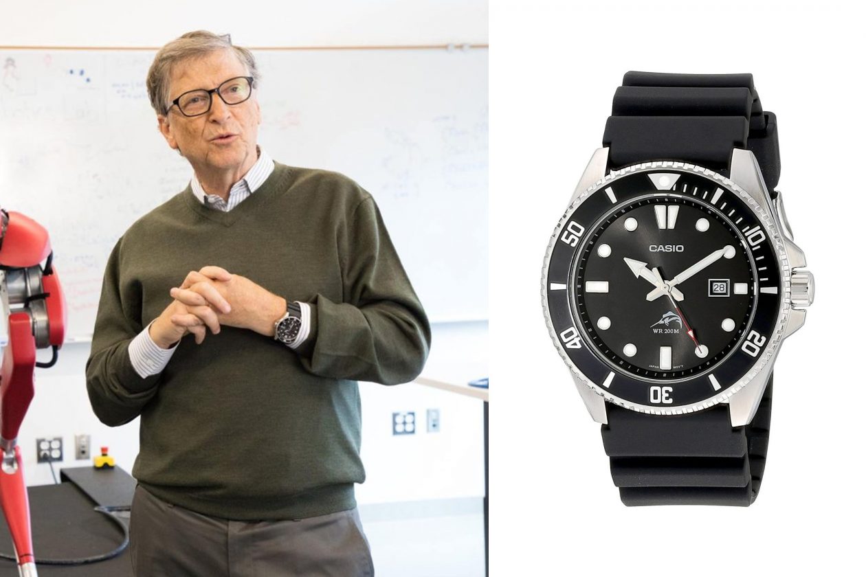 Bill Gates and Casio / photo: whatkindofwatch.com