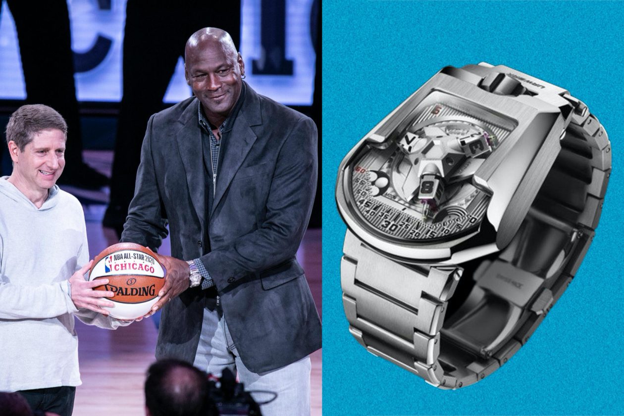 Michael Jordan & Urwerk UR-202S / foto: Michael Jordan & Urwerk UR-202S / foto: Jeff Hahne, Getty Images