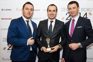 from left: Łukasz Doskocz, Deanis Chauve (Sales Manager Europe Richard Mille), Tomasz Kiełtyka