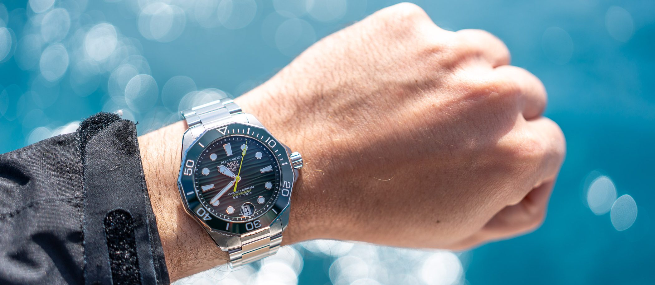 Aquaracer on wrist cheap